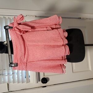 Aerie Pink Patterned Wrap Skirt